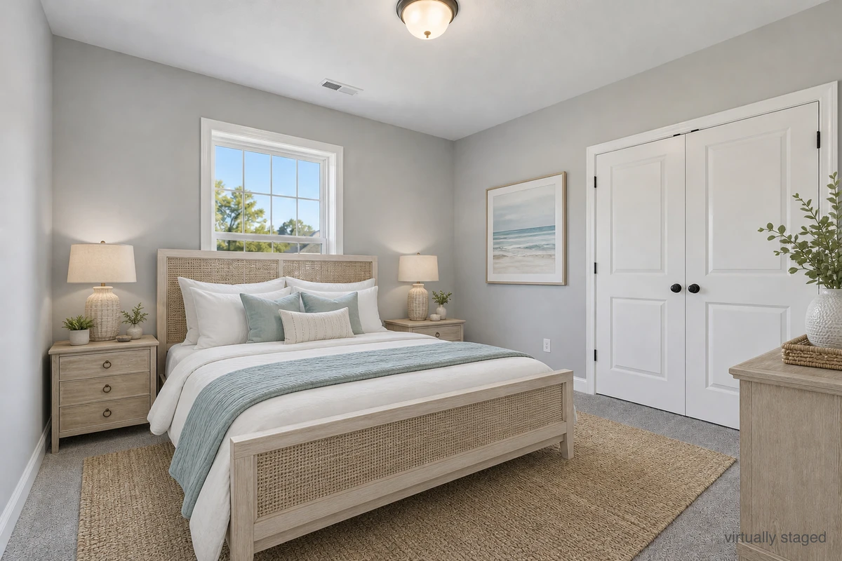 Coastal style bedroom example