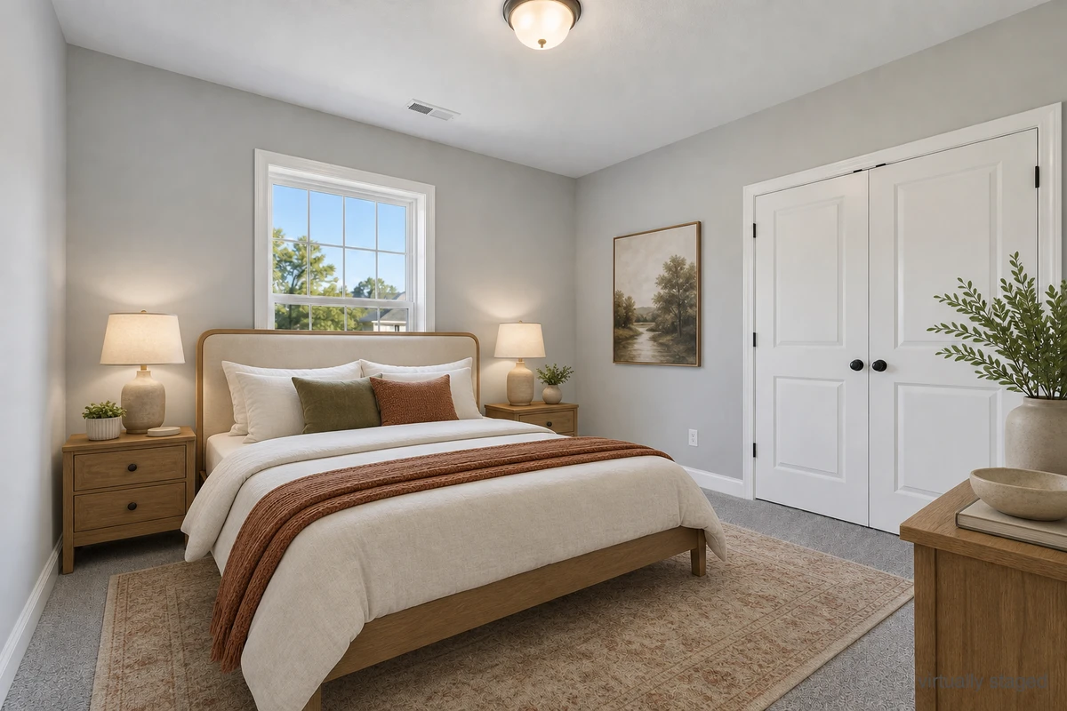 Warm style bedroom example